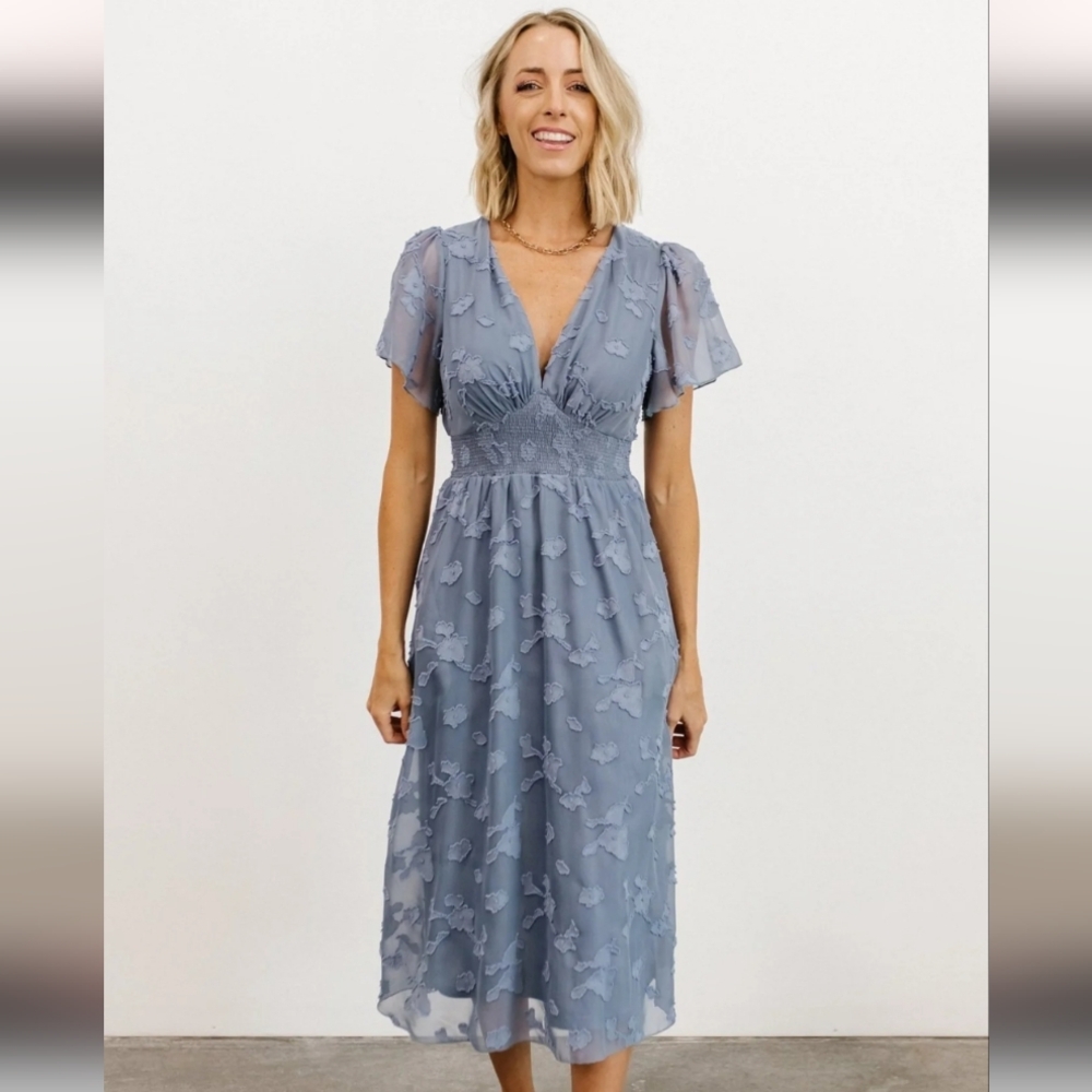 Baltic Born June Smocked Midi Dress